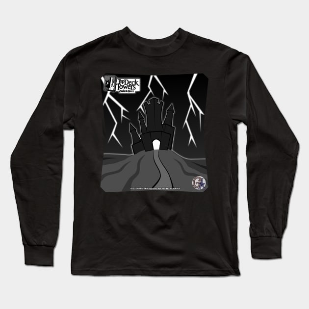 Grand Ark Designs: Lightning Castle Long Sleeve T-Shirt by Top Deck Towers Cards and Games